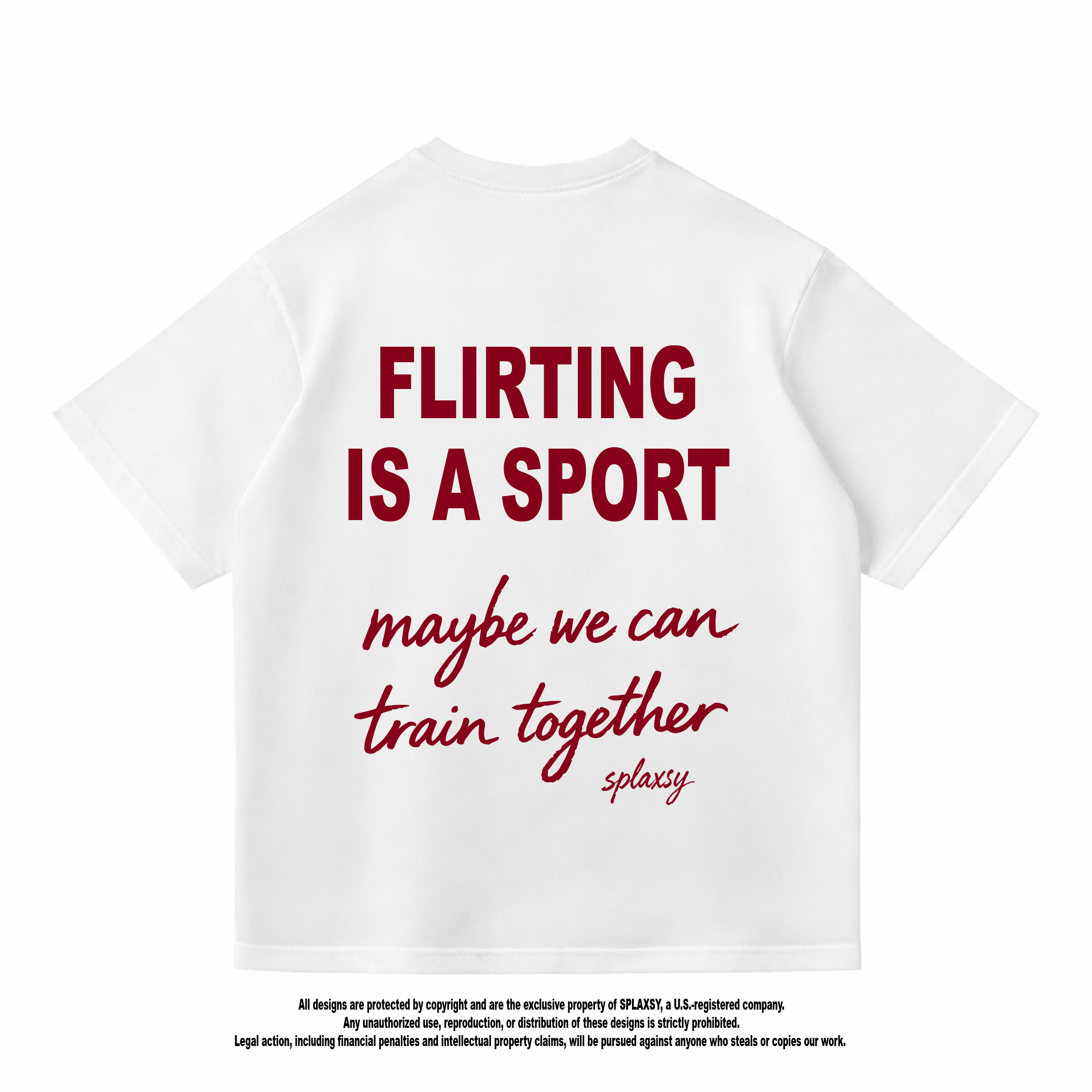 T-shirt Flirting is a Sport maybe we can train together